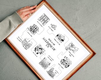 Mapa de relaciones personalizado / Hitos de pareja y viaje amoroso / Regalo de aniversario o boda / Impresión digital