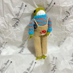 Amigurumi Froggie frog crochet,Green frog knitted,Froggie&#39;s sweater,Cute toy frog,Amigurumi frog,Gift for christmas,Gift for birthday
