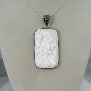 Vintage Sterling Silver 925 Goddess  Horse Pendant With Free Chain