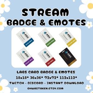 Escape Frome Tarkov Labs Card Twich / Discord / Pacchetto badge ed emote
