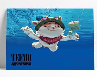 Póster de Teemo Nevermind: Arte mural de League of Legends