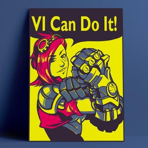 Vi League of Legends Poster: Arcane Wall Art