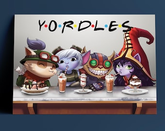 Yordles League of Legends Friends Poster