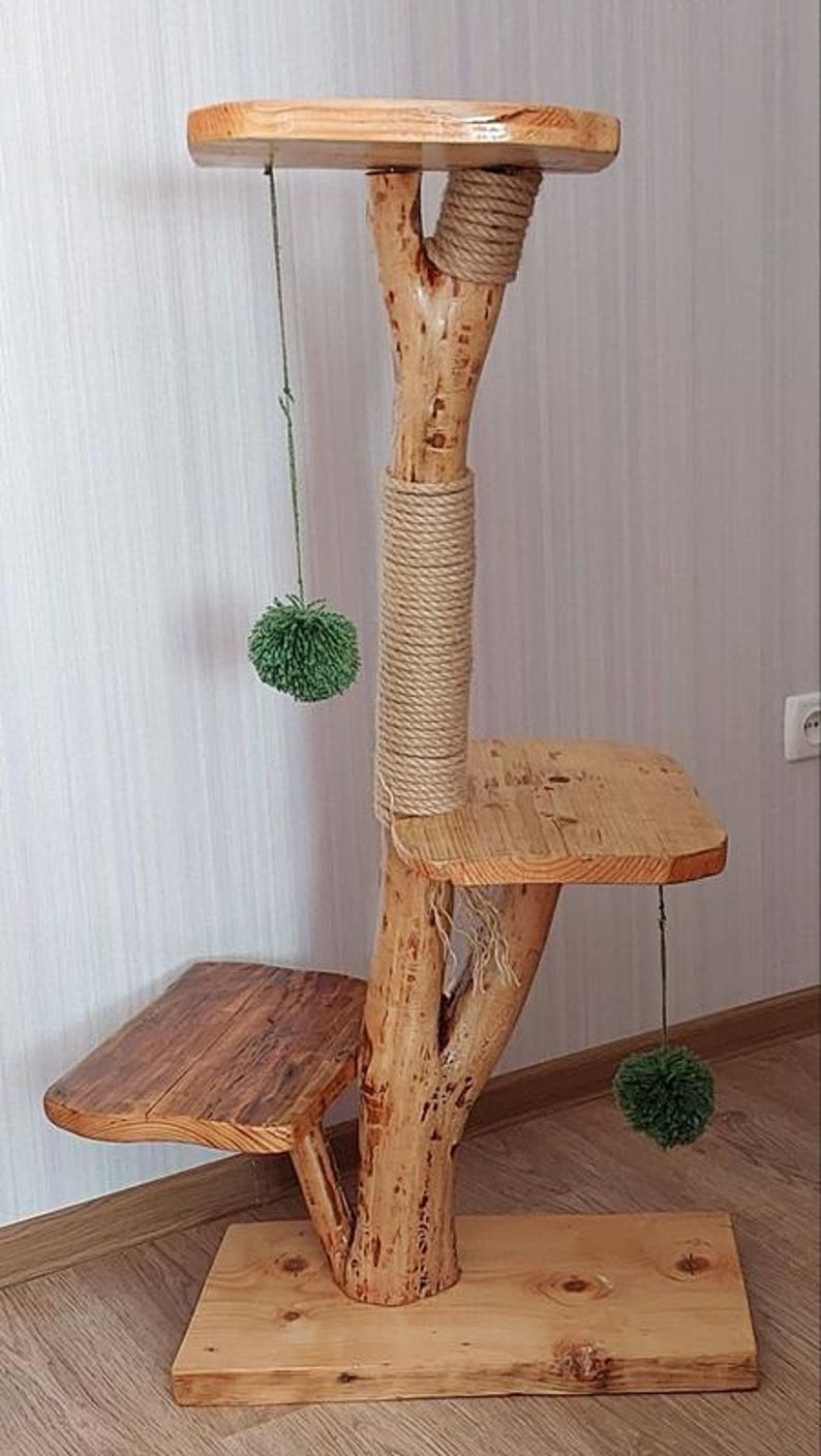 cat scratcher / cat tree , tall cat scratcher, cat toys, cat shelves, cat furniture, cat tower image 5