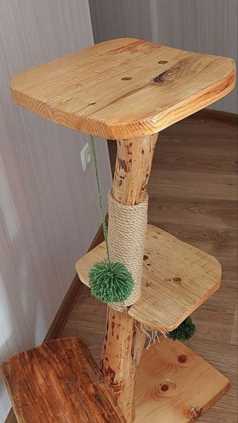 cat scratcher / cat tree , tall cat scratcher, cat toys, cat shelves, cat furniture, cat tower image 4
