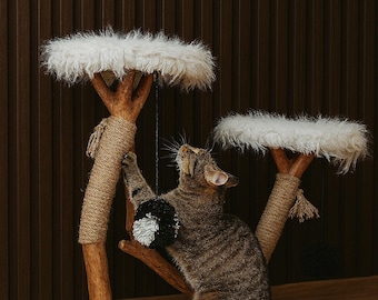 krabpaal \ kattenmeubels \ kattenplanken \ kattenbed/appartement \ dierenrijk \ kerstcadeaus \ krabpaal \ houten decor thuis