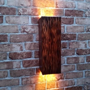 Sconce , Wood Pendant Light – Rustic Wooden Wall Sconce – Handmade Farmhouse Decor