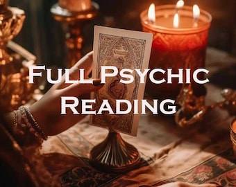 Full Psychic Reading, Same Hour, 3 Questions, Money Love Health Career Spirituality, Tarot Reading, Medium Reading, Soulmate Reading