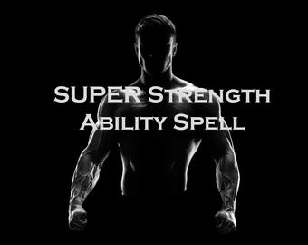 Powerful Super Strength Ability Spell, Strongest Superhuman Spell Ritual, Grow Muscles, White & Black Magic Same Day Cast