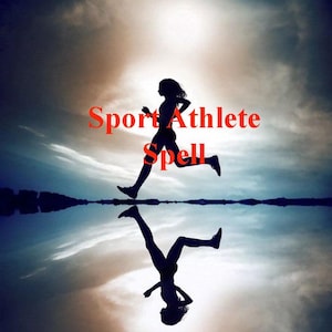 May include: Silhouette of a person running with the text "Sport Athlete Spell" superimposed on the image.