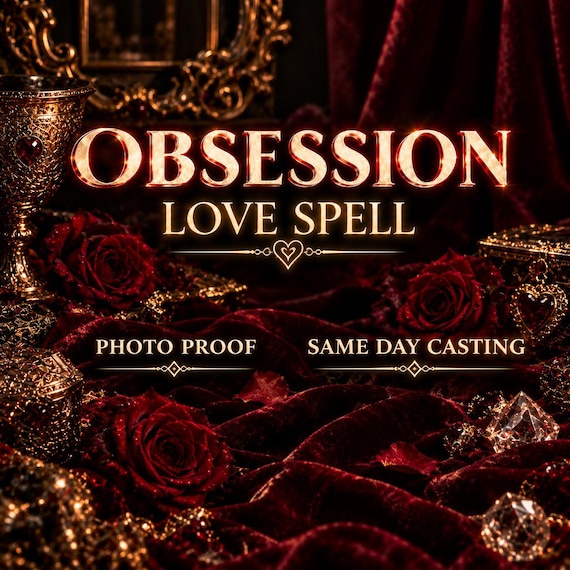 Powerful Extra Strong Obsession Love Spell, Same Day Casting, Fast and Effective Love Binding, Obsession Ritual, Powerful Love Magic