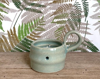 Handmade Ceramic Tea Light Holder / Small Luminary