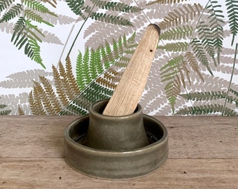 Ceramic Palo Santo Burner 2-in-1 / Stick Incense Holder - Dark Gray