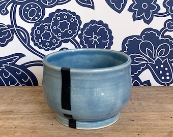 Small Ceramic Bowl / Modern Minimalist Trinket Bowl / Catch-all / Blue Celadon