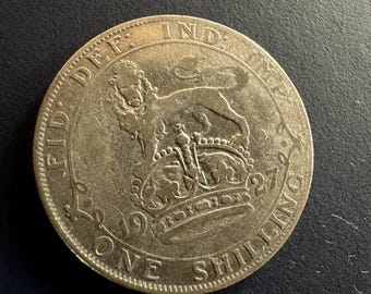 1911年 ジョージ5世 1シリング銀貨 (UK5) - Etsy 日本