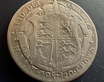 1920 Britse halve kroonmunt, King George V, Britse verzamelmunt