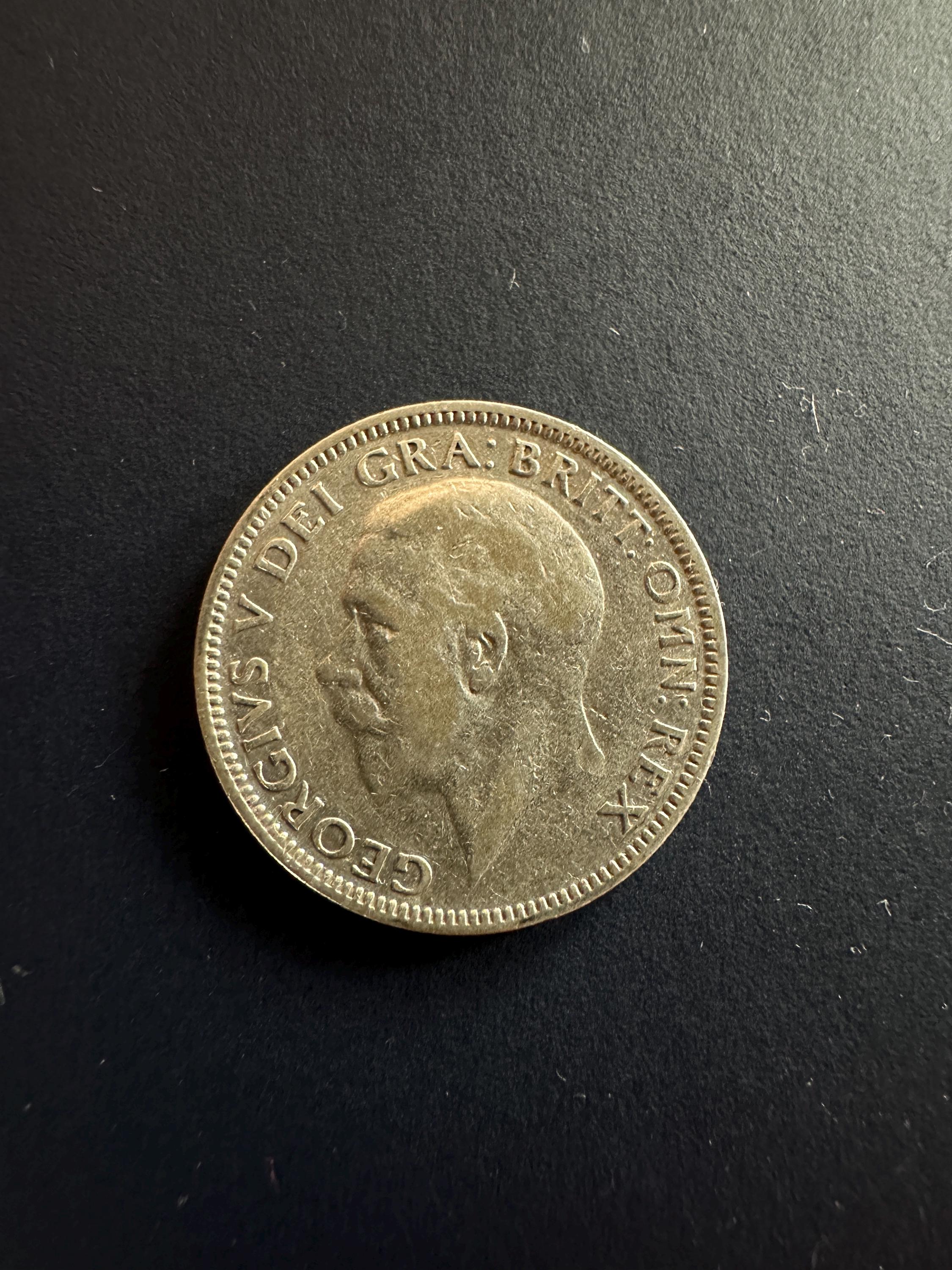 1927年英国シリング硬貨、ジョージ5世、銀貨 - Etsy 日本