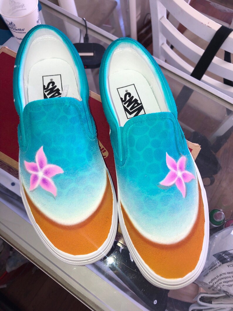custom air brush shoes