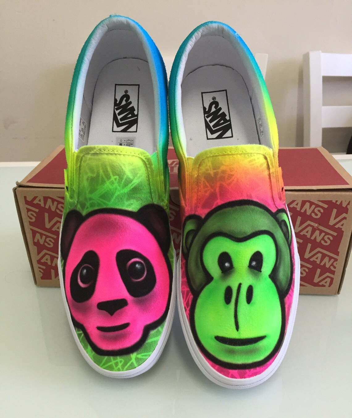 custom air brush shoes