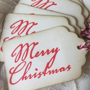 Rustic gift Tags -  Christmas Gift Tags - Merry Christmas gift Tag - gift labels - rustic - old world - vintage style - gift tag wrap