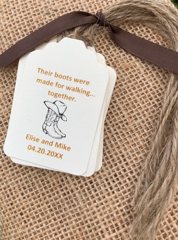 Country Western Barn Wedding Favor Tags 15 Favor Tags Etsy