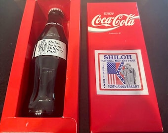 Coca-Cola Shiloh National Military Park Bottle | Civil War Commemorative Glass | Vintage Coke Collectible | American History Memorabilia