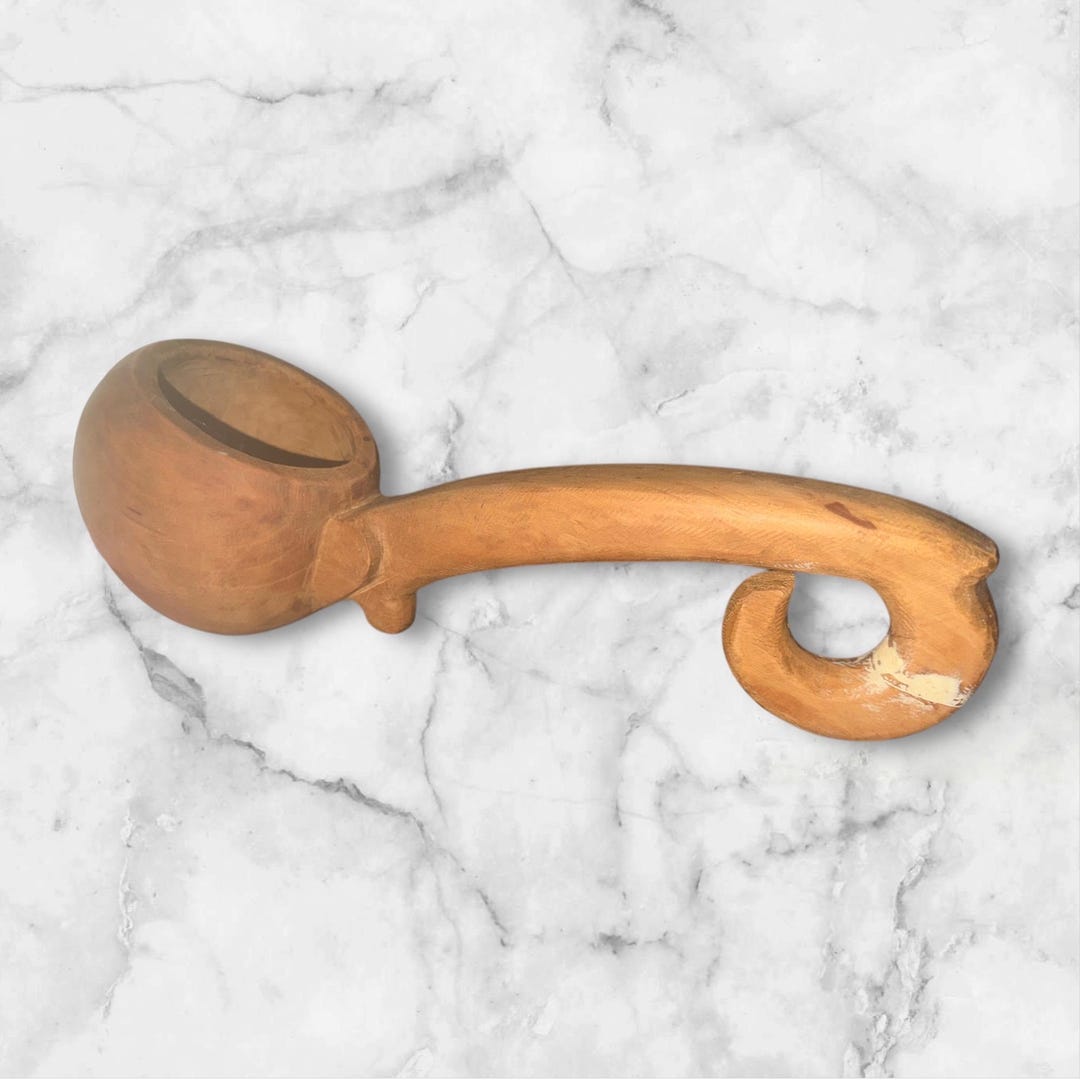 Large Vintage Art Studio Hand Carved Ladle, 12” Display Only - Etsy