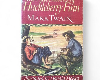 The Adventures Of Huckleberry Finn By Mark Twain Illustrated Junior Library 1948 Grosset & Dunlap Hardcover