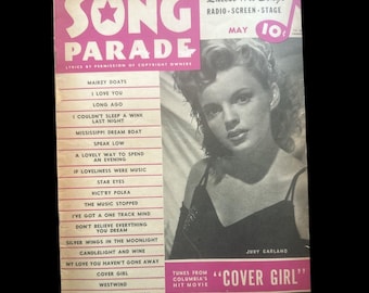 1944 Song Parade Magazine Judy Garland Cover, Rita Hayworth Profile Inside!