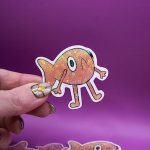 Poisson Steve - Sticker blague, Sticker meme, Sticker stupide, Sticker drôle, Sticker scintillant, Stickers girly, Sticker ordinateur portable et bouteille d'eau