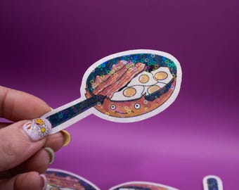 Calcifer Sticker - Studio Ghibli Inspired Stickers, Sparkly Stickers, Anime Stickers, Laptop and Water Bottle Stickers