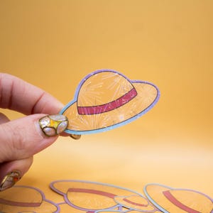 Strohhut Aufkleber - Ruffy Aufkleber, One Piece Aufkleber, Anime, funkelnde Aufkleber, Anime Aufkleber, Laptop und Wasserflasche Aufkleber