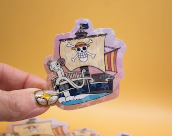 The Going Merry Sticker - Luffy Stickers, One Piece Stickers, Anime, Sparkly Stickers, Anime Stickers, Laptop and Water Bottle Stickers