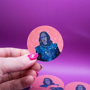 K&#39;Ehleyr - Star Trek, Scifi Stickers, Klingon, Starship, Science Fiction, Sparkly Stickers, Space Stickers, Laptop and Water Bottle Sticker