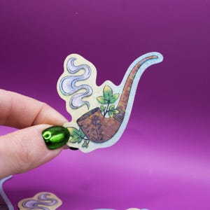 Pipa de Hobbit - ESDLA, El Señor de los Anillos, Citas de ESDLA, Pegatina Brillante, Pegatina de Hobbit, Pegatina de Hobbiton, Pegatinas para Laptop y Botella de Agua