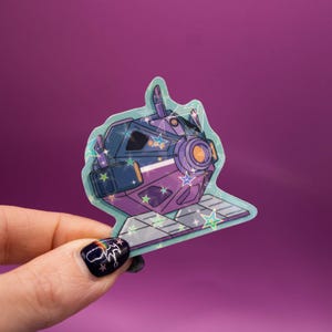 Peanut Hamper Inspired Sticker - Star Trek Inspired, Sparkly Sticker, Lower Decks Sticker, Space Sticker, Laptop and Water Bottle Stickers