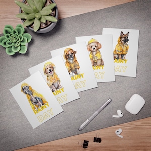Customizable Playful Dog-Themed Greeting Cards for Any Occasion - Perfect for Dog Lovers, Change of Address, Cute Animal Cards, Birthday