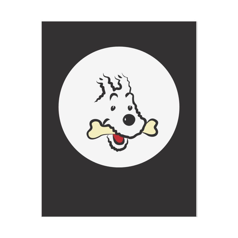 Póster de Tintín: El perro de las nieves – Dibujo animado vintage (descarga digital) imagen 4