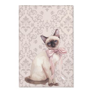 Charming Siamese Cat Area Rug, Cute Home Decor, Pet Lover&#39;s Gift, Living Room carpet, Cat-themed floor mat, Cozy Cat Decor