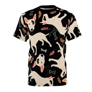 Bulldog terrier Dog Lover Unisex Cut & Sew Tee, Perfect for Pet Owners, Unique Puppy Design Shirt, Gift for Dog Lovers, Casual Wear