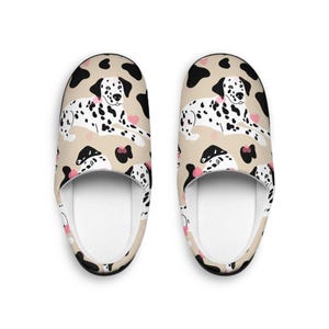 Cozy Dalmatian Print Slippers, Indoor Comfort Shoes, Ideal Gift for Dog Dad, Housewarming Essentials, Cute Animal Slippers