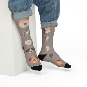 Adorable Dog Lover Socks, Cute Pet Socks for Gifts, Fun Animal Print, Personalized Dog Socks, Perfect for Dog Mum Mom Dad Gift