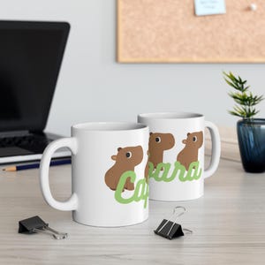 Capybara Mug-  Cute Capybara  - Ceramic Coffee Cups, Two Sizes Ideal Gift for animal lover