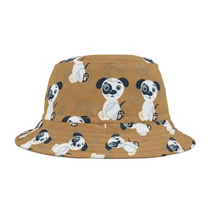 Adorable Dog-Themed Bucket Hat for Pet Lovers, Cute Gift for Dog Owners, Fashionable Outdoor Hat, Summer Accessory, Trendy Animal Hat
