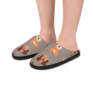 Cozy Dog Print Indoor Slippers, Comfortable House Shoes, Pet Lover Gift, Cute Footwear for Relaxing, Fun Animal Slippers Gift for Dog Dad