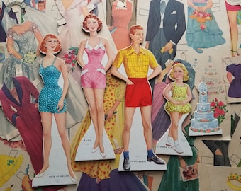 Wedding Paper Dolls Etsy