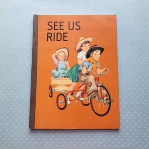 Vintage 1958 See Us Ride School Book Lyons & Carnahan