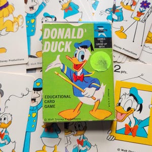 Vintage Walt Disney&#39;s DONALD DUCK Card Game Full Deck