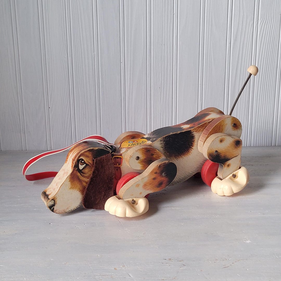 Vintage 1961 Snoopy Fisher Price Dog Mechanical Pull Toy #181 - Etsy