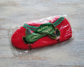 Vintage Holiday Ladies Fit All Slippers Japan in Sealed Package